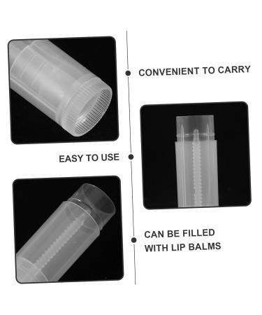 FOYTOKI 100pcs Lip Balm Tube Caps Bulk Packaging Push Wheel Mechanism for Easy Application - Buy Online on GoSupps.com