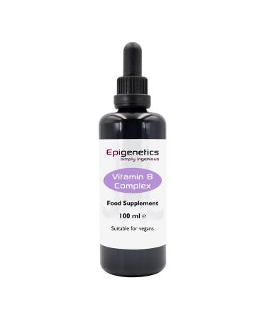 Vitamin B Complex 100ml | B1 B2 B3 B5 B6 B12 Choline Folic Acid 5-MTHF Inositol | UK Made Vegan Friendly Liquid | 10 Drops Daily (4 Month Supply) - Buy Online on GoSupps.com