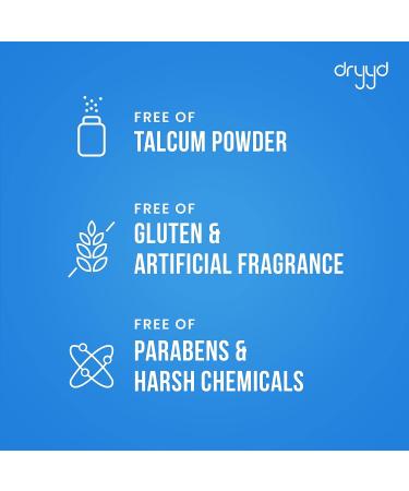 Dryyd Foot Powder Cream Lotion Deodorant | Control Odor & Sweat | Tea Tree + Peppermint | Talcum-Free | Leave On Foot Mask | Men & Women | 5oz - Buy Online on GoSupps.com