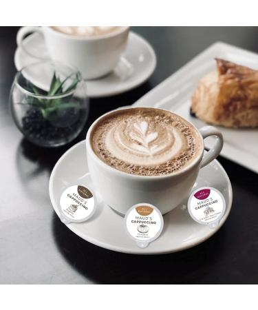 Maud's Caramel Macchiato Coffee Pods - Medium Roast 16ct | 100% Arabica, Solar Energy, Recyclable, KCup Compatible - Buy Online on GoSupps.com