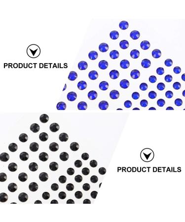 LALAFINA 9 Sheets Nail Art Stickers Hair Jewels Face Jewels Eye Gems Rhinestones for Makeup Nail Stickers Glitter Stickers Rhinestones for Nails Face Rhinestones Japanese Hair Accessories 9x8x0.1cm Assorted Color - Buy Online on GoSupps.com