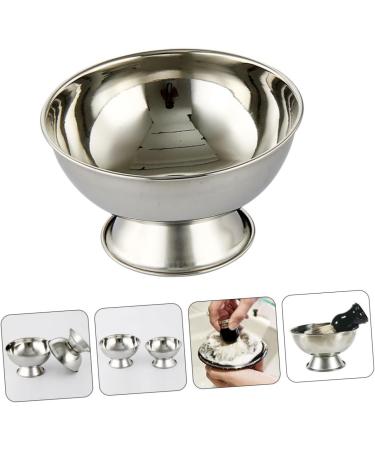 Crilstyleo High Impact Stainless Steel Shaving Bowl for Men - Portable Razor Cup with Feet & Accessories - Perfect Gift for Grooming - Buy Online on GoSupps.com