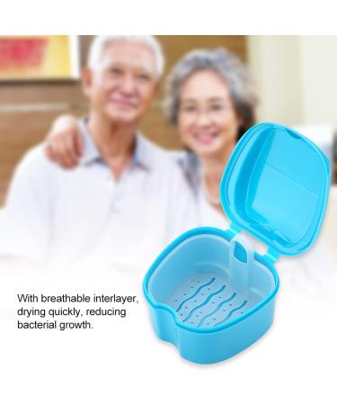 Buy Verdant Touch Denture Container | Light Blue Storage Box with Filter Screen | International Shipping Available - Buy Online on GoSupps.com