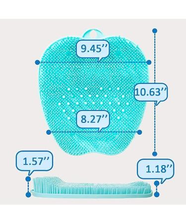 AMELLY Shower Foot Scrubber - Non Slip Silicone Pad for Exfoliating & Cleansing Feet - Buy Online on GoSupps.com