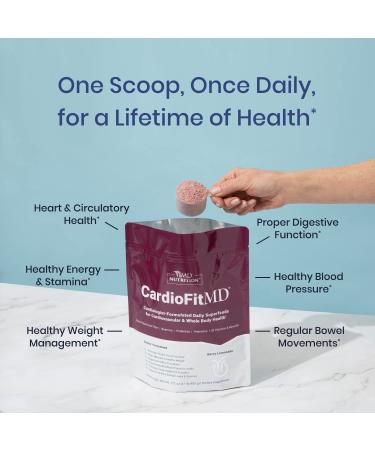 1MD Nutrition CardioFitMD - Vegan Beets Superfood Keto-Friendly Heart Health Powder - High Fiber Nutritional Supplement Drink - 30 Servings - Buy Online on GoSupps.com