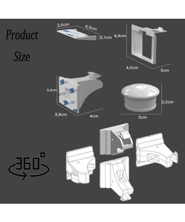 Sylbx Magnetic Cabinet Lock Set - 4 Locks + 1 Key | Invisible Child Safety Locks for Cupboards & Drawers | No Drilling or Tools Required | Secure Your Home - Buy Online on GoSupps.com