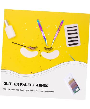 FOMIYES 30 Pairs Glitter False Eyelashes Lash Extension Eyelashes with Color Cosmetic Lashes Color Lashes Strips Colored Lash Long Fake Eyelashes Party Eyelashes Cosplay Set Fiber - Buy Online on GoSupps.com