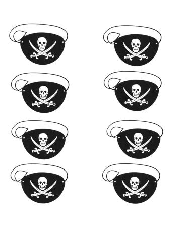 Tuknn 8 piece of eye flap pirate pirates eye flap pirate eye patches eye flaps pirate party pirates accessories pirates decoration children's birthday