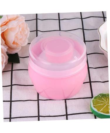 Beatifufu 2 Sets Baby Plush Puff Transparent Baby Powder Boxes Dry Powder Puffs Makeup Puffs Talcum Filling PP Baby Container - Buy Online on GoSupps.com