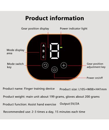Upgrade Hand Rehabilitation Robot Gloves Finger Orthosis Adjustable Strength Rechargeable Finger Rehab Trainer for Hemiplegia Arthritis Dysfunction Recovery(Size:L Color:Left Hand) Large Left Hand - Buy Online on GoSupps.com