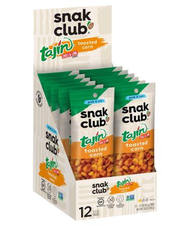 Snak Club Tajin Chili Lime Toasted Corn 1.5oz (12 Pack) - Buy Online on GoSupps.com