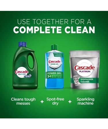 Buy CASCADE Complete Gel & Oxi Dishwasher Detergent 125 Fl Oz - Fresh - International Shipping Available - Buy Online on GoSupps.com