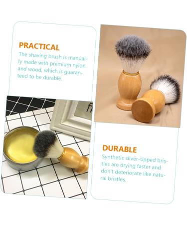Buy Minkissy 2-Piece Stainless Steel Shaving Brush Scrubber - Perfect Men's Grooming Tool for Beard & Goatee Care - International Shipping Available - Buy Online on GoSupps.com