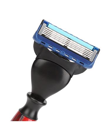 Premium 3-Piece Shaving Brush Set - Lightweight Resin Holder for Men | Portable Beard Grooming Essential - Buy Online on GoSupps.com