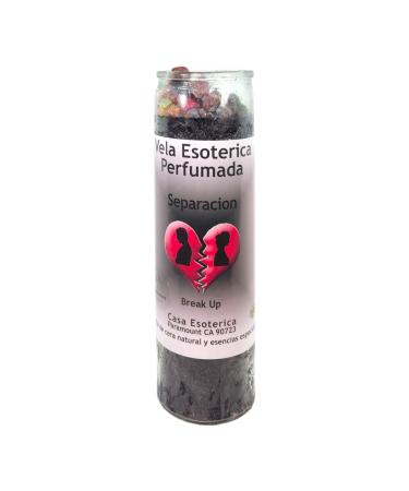 Break UP-Palm Wax Spiritual Intention Spell Candle- Black | Vela CASA ESOTERICA PERFUMADA- (SEPARACION)