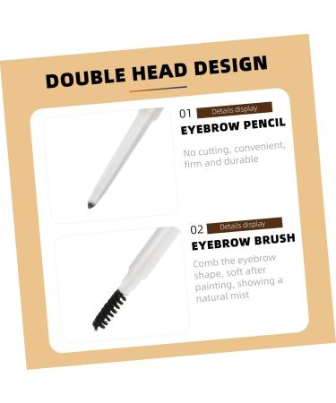Beavorty 6 pcs Double-Headed Waterproof Eyebrow Pencil make up kit Eyebrow Pencils to rotate 2 in 1 brush - Buy Online on GoSupps.com