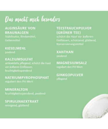 Puremetics Ginkgo Green Tea Peel-Off Mask | 100% Natural Vegan & Plastic-Free | Thalasso Detox for All Skin Types | Zero Waste Natural Cosmetics (65g 7 Applications) - Buy Online on GoSupps.com