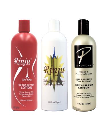 Rinju Body Hand Lotion & Pierre La TOUCHE & Cocoa Butter Lotion 16oz (Set)