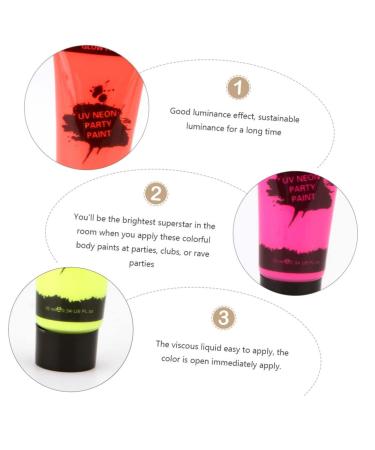 FRCOLOR 16 Pcs Fluorescent Face Paint Kit | UV Reactive & Washable | Professional Blacklight Makeup for Parties & Events - Buy Online on GoSupps.com