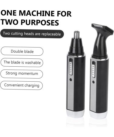 FOMIYES 2 1 Ear Hair Trimmer Nose Trimmer Best Nose Hair Trimmer And Ear Trimmer Hair Clipper Set Electric Medium Black - Buy Online on GoSupps.com
