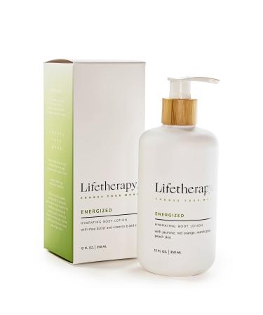 Lifetherapy Hydrating Lotion For Hand & Body | Non Greasy Lightweight Lotion Made with Shea Butter (Energized)