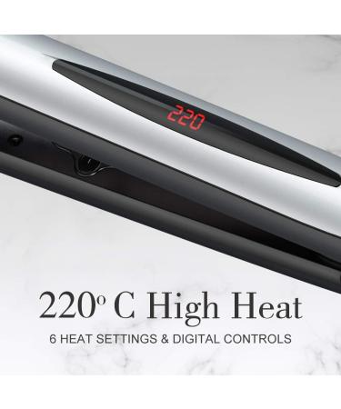 Professional 1 Inch Ionic Ceramic Hair Straightener - LED Digital Display & Temperature Control (284 to 446 ) - Auto Shut Off | International Shipping - Buy Online on GoSupps.com