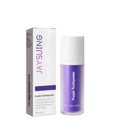 Purple Teeth Whitening Toothpaste Cleans Teeth Stains Oral Odor Care for Gums Whitening Toothpaste