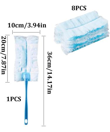 Hand Duster Refills Kit Disposable Feather Duster Refills Versatile Cleaning Duster Refills for Home and Office Use (1 Handle + 8 Heads) Flash Dust Magnet Dust Magnet Flash Dust Magnet Refill - Buy Online on GoSupps.com