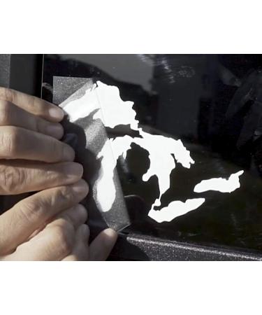 Great Lakes Michigan Car Decal - Premium Heavy-Duty Weatherproof Vinyl Sticker for Bumpers, Windows, Laptops, and More (White Standard) - Buy Online on GoSupps.com