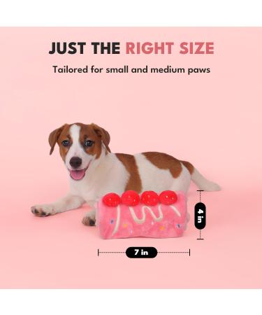 CHEWFFON Dog Birthday Cake Puzzle Toy for Mental Stimulation - Strawberry Cake Flavor - Buy Online on GoSupps.com
