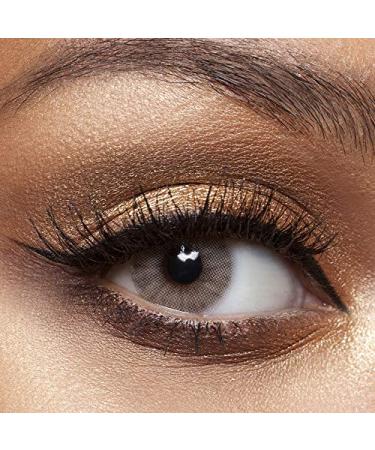 Anesthesia colored contact lenses addict amarillo (diopttria -6.50) -strongly covering monthly lenses for 6 months in gray & light brown particularly natural result for dark eyes