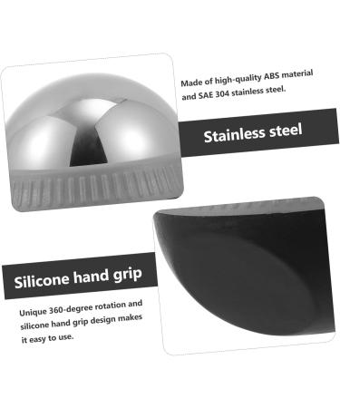 Tovinanna Stainless Steel Massage Globe - Multifunctional Tool for Face & Foot Massage Deep Tissue Muscle Roller 8.3x7cm Black - Buy Online on GoSupps.com