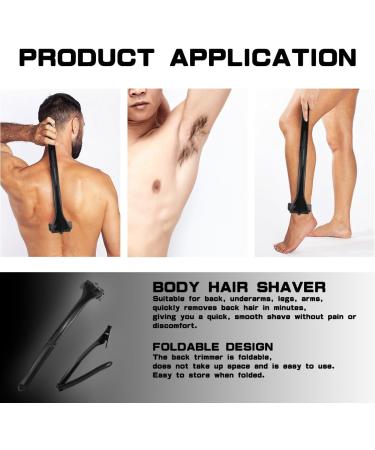 Buy Long Handle Back Trimmer - Foldable Manual Back Hair Shaver for Men | International Shipping Available - Buy Online on GoSupps.com