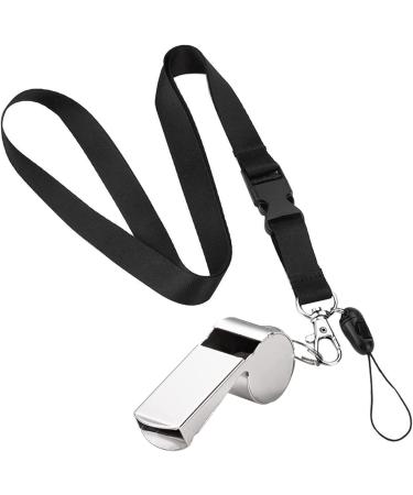 Olakin Stainless Steel Trill Whistle with Removable Buckle - Perfect for Trainers Referees & Civil Servants | International Shipping Available - Buy Online on GoSupps.com