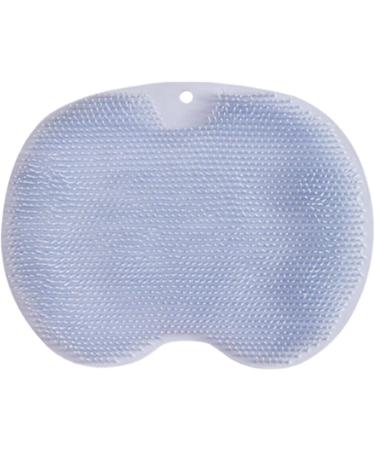 Shower Foot Scrubber Mat | Large Size Mat with Non-Slip Suction Cups | Cleans Smooths Massages Your Feet Without Bending Improve Foot Circulation and Soothes Tired Blue - Buy Online on GoSupps.com