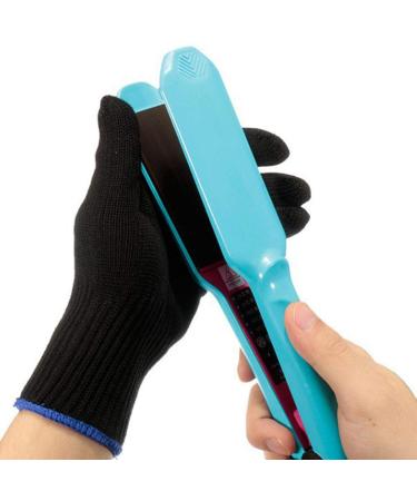 Courti 2PC Heat-Resistant Gloves | Protective Heating Gloves for Curling Iron & Rod | Random Blue Pink Colors - Buy Online on GoSupps.com