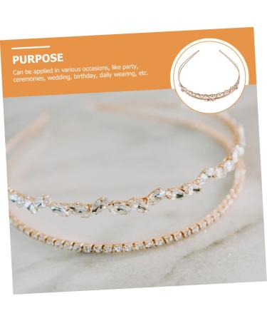 Beatifufu Diamond Headband Wedding Headband Crystal Headband Bridal Headband Bride Headband Rhinestone Headbands for Women Rhinestone Headdress Wedding Rhinestone Headband - Buy Online on GoSupps.com