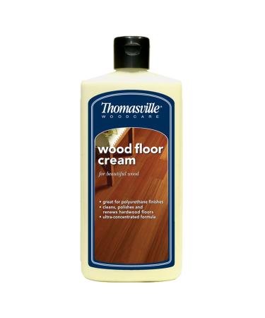 Thomasville WOOD FLOOR CREAM - Multisurface Wood Cleaner and Polish Furniture Quick Shine Restorer Protector Kitchen Cabinets Surface Cleaner House Cleaning Supplies Home Improvement - 16 Oz