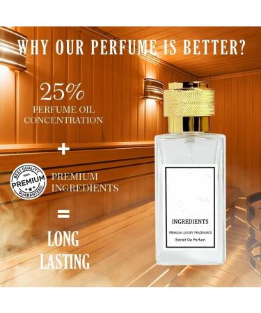 Ingredients Premium Luxury Fragrance Best Perfume | Long Lasting fragarance | Eau De Perfum | 35 ml - Buy Online on GoSupps.com