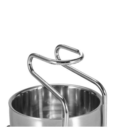 Stainless Steel Shaving Brush & Razor Stand Holder Set | Complete Shaving Bowl & Soap Cup Care for Men | Premium Grooming Essentials - Buy Online on GoSupps.com