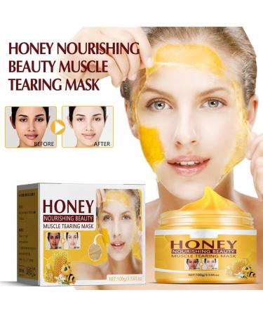 HADAVAKA Honey TearOff Mask Pore Cleansing RipOff Mask Skin Rejuvenation And Brightening Deeply Cleans Moisturizing For Pore Tightening Nourish and Renew for All Skin Type 1PC - Buy Online on GoSupps.com