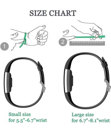Tobfit Sport Bands Compatible with Fitbit Charge 2  4 Pack  Replacement Wristbands for Women Men  Small/Large Black/Plum/Blue/Grey Small - Buy Online on GoSupps.com