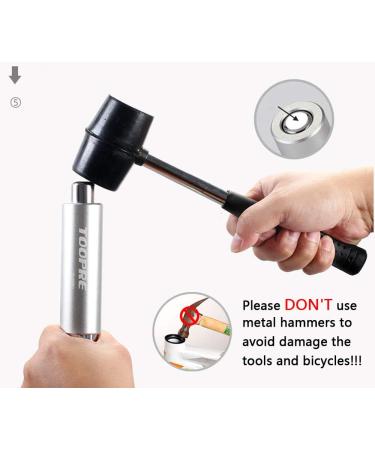 Bicycle Fork Star Nut Setting Installer with Free Spare Screw and Star Nut - 7/8 1 1-1/8 - Buy Online on GoSupps.com