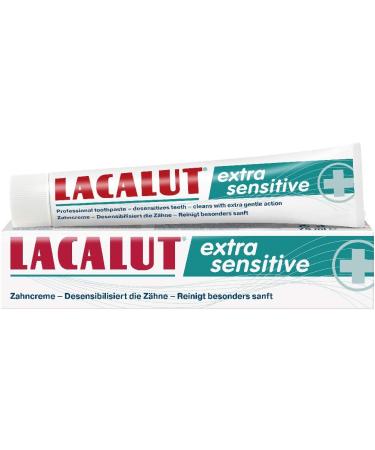 Buy LACALUT Extra Sensitive Toothpaste 75ml - 3 Pack | Relief for Sensitive Teeth & Tooth Necks | Best Prices & Fast International Shipping - Buy Online on GoSupps.com