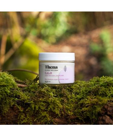 THENA CALM Face Moisturizer - Organic & Natural Ultra Hydrating Cream with Hyaluronic Acid & Lavender | Anti-Aging Facial Moisturizer for Dry Skin | Plant-Based Skincare for Men & Women - Buy Online on GoSupps.com