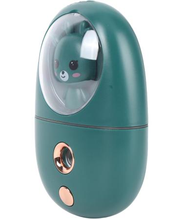 Facial Mist Sprayer Silent ABS Cute Animal Face Mist Humidifier USB Rechargeable 500mah for Office (Green) - Buy Online on GoSupps.com