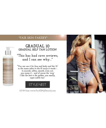 Gradual 10 - AWARD-WINNING Gradual Tan Everyday Self Tanning Lotion - Luxury Gradual Tanning Cream and Self Tan Extender 250ml BEST Gradual Fake Tan Natural Paraben Free Gradual Tan Lotion - Buy Online on GoSupps.com