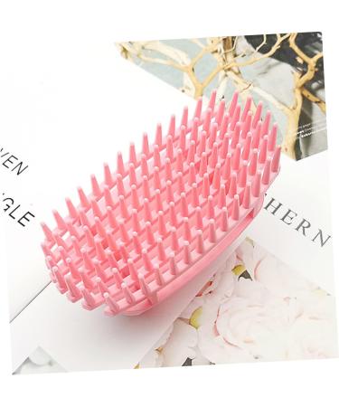 Plafope 2-in-1 Hair Shampoo Brush & Massager - Green Hair Scalp Cleaner for Miniatures & Dolls House | Adult Size 11x6cm - Buy Online on GoSupps.com