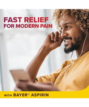 Bayer Back & Body Extra Strength Aspirin 500mg Coated Tablets | Fast Pain Relief with Caffeine | 200 Count - Buy Online on GoSupps.com