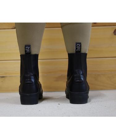 BasEQ Ricki Women's Zip-Up Equestrian Riding Paddock Boots Black 11 | One Stop Equine Shop - Buy Online on GoSupps.com